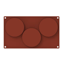 Load image into Gallery viewer, 3/6 Silicone Mold Round Circle Shape Fondant Cake Tools Ice Cube Moulds 3D Candy Jelly Making Mould Handmade Soap Molds Round Baking Silicone Mold Circle Chocolate Cake Pie Muffin Sandwiches Eggs Bakeware Kitchen Accessories
