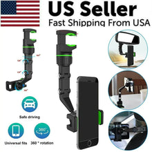 Load image into Gallery viewer, 360° Adjustable Car Mirror Phone Mount
