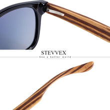 Load image into Gallery viewer, Luxury Natural Zebra Wood Sunglasses PolarizedWood Rectangle Mirror Lens Driving For Women and Men With UV400 Protection
