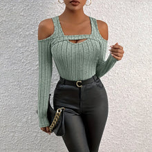 Load image into Gallery viewer, Women's Ribbed Long Sleeve Top
