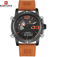 Load image into Gallery viewer, Men's Multifunction Digital Analog Waterproof Watch With Alarm And Automatic Time Zones Unique Design Excellent Gift
