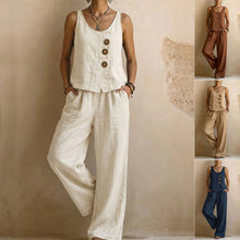 Load image into Gallery viewer, Women's Sleeveless Tank Top &amp; Pants Two-Piece Set
