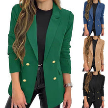Load image into Gallery viewer, Casual Long Sleeve Lapel Button Autumn Coat
