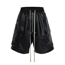 Load image into Gallery viewer, NOIR SHINE CARGO SHORTS
