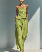 Load image into Gallery viewer, Women's Gold-Buckle Camisole &amp; Pants Two-Piece Set
