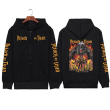 Load image into Gallery viewer, Printed Zipper Sweater Unisex Hoodie Coat

