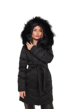 Load image into Gallery viewer, Genuine Fur Trim Down Coat
