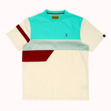 Load image into Gallery viewer, M204 Makobi Contrast Tee w/ velvet - Natural
