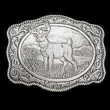 Load image into Gallery viewer, Crumrine Deer Hunter - Belt Buckle

