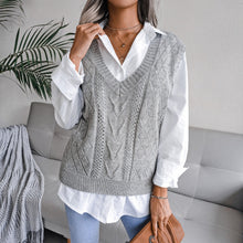 Load image into Gallery viewer, Women’s Hollowed Out Knit Vest
