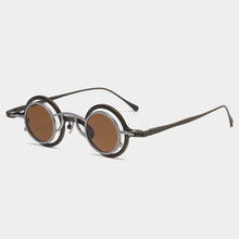 Load image into Gallery viewer, Pure Titanium Small Round Sunglasses – Retro Luxury Shades
