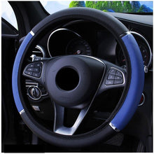 Load image into Gallery viewer, 38CM Car Steering Wheel Cover Auto Steering Wheel Braid On The Steering Wheel Cover Case Steering Wheel Cover Universal Microfiber Leather Viscose Breathable Anti-Slip Universal Genuine Leather Auto Car Steering Wheel Cover Car Accessories
