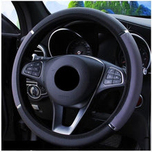 Load image into Gallery viewer, 38CM Car Steering Wheel Cover Auto Steering Wheel Braid On The Steering Wheel Cover Case Steering Wheel Cover Universal Microfiber Leather Viscose Breathable Anti-Slip Universal Genuine Leather Auto Car Steering Wheel Cover Car Accessories
