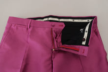 Load image into Gallery viewer, Dolce &amp; Gabbana Pink Silk Slim Trousers Dress Formal Pants
