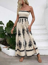 Load image into Gallery viewer, Smocked Printed : Wide Leg Jumpsuit
