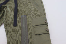 Load image into Gallery viewer, Dolce &amp; Gabbana Green Striped Cargo Zipper Leg Men Trouser Pants
