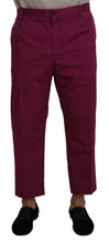 Load image into Gallery viewer, Dolce &amp; Gabbana Magenta Cotton DG Logo Pocket Trouser Pants
