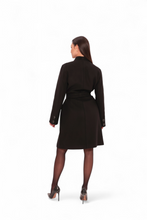 Load image into Gallery viewer, Opéra Midi Cashmere Blend Overcoat in Black
