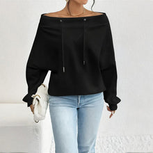 Load image into Gallery viewer, Plus Size Off Shoulder Pullover
