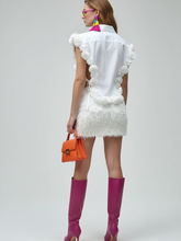 Load image into Gallery viewer, 3D Flower Splicing Shirt, MoMA | Women - BYMANYC ® New York
