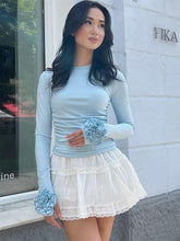 Load image into Gallery viewer, 3D Floral Slim-Fit Long Sleeve T-Shirt | NCS
