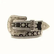 Load image into Gallery viewer, 3D Flower Girl Gator Leather Belt - Womens Belt
