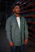 Load image into Gallery viewer, FR Pearl Snap Work Shirt - Gunner Green
