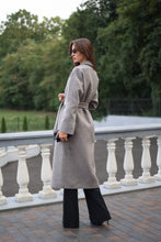 Load image into Gallery viewer, Classic Wool Blend Coat in Grey
