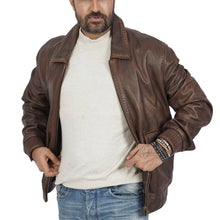 Load image into Gallery viewer, Callister Bomber Leather Jacket
