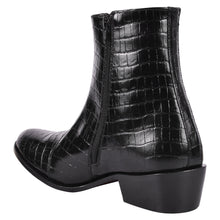 Load image into Gallery viewer, Jazzy Jackman Leather Print Ankle Length Boots
