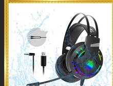 Load image into Gallery viewer, Luxury Gaming Headset with Microphone 3.5mm  Wired Earphone  Surround Sound Game Headphone for PC Gamer Computer Laptop Xbox
