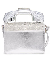 Load image into Gallery viewer, Betsey Johnson Party Line Faux Rhinestone Phone Bag
