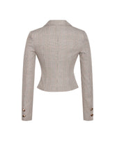 Load image into Gallery viewer, Oakley Brown Plaid Preppy Style Blazer Jacket
