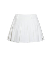 Load image into Gallery viewer, Oaklyn White Pleated Mini Skort
