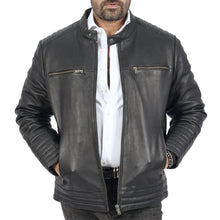 Load image into Gallery viewer, Dave Biker Leather Jacket
