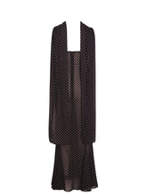 Load image into Gallery viewer, Yadira Brown Base Polka Dot Chiffon Maxi Dress

