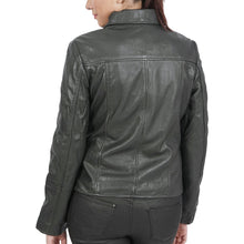Load image into Gallery viewer, Janet Biker Leather Jacket
