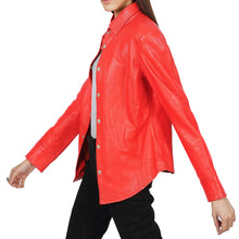 Load image into Gallery viewer, Beth Button-Up Leather Shirt
