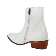 Load image into Gallery viewer, Jazzy Jackman Leather Print Ankle Length Boots
