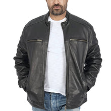 Load image into Gallery viewer, Bruce Biker Leather Jacket
