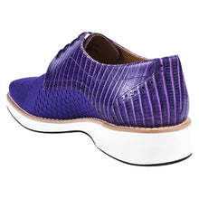 Load image into Gallery viewer, Gutta Lizard Print Leather Textile Casual Sneakers
