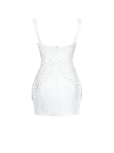 Load image into Gallery viewer, Tais Pearl Beaded Cocoon Shape Sleeveless Mini Dress
