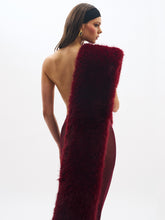 Load image into Gallery viewer, Jazmin Burgundy Multi-wear Faux Fur Scarf
