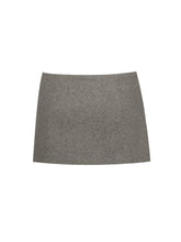 Load image into Gallery viewer, Osira Taupe Low-Waisted Micro Skort
