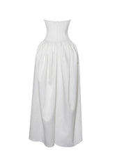 Load image into Gallery viewer, Naila Lace Trim Strapless Drop Waist Wedding Gown
