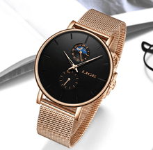 Load image into Gallery viewer, Women's Elegant Waterproof Watch With Chronometers And Braided Stainless Steel Bracelet Excellent Design Perfect Gift
