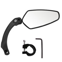 Load image into Gallery viewer, Bicycle Rear View Mirror Bike Cycling Clear Wide Range Back Sight Reflector Adjustable Left Right Mirror Accessories New Bike Mirror Blast resistant Adjustable Bike Rearview Mirror With Large Lens Bicycle Mirrors For Handlebars
