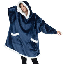 Load image into Gallery viewer, Modern Oversized Hoodie Blanket With Sleeves Sweatshirt Woman Fleece Hoody Women Pocket Female Hooded Oversized Hoodie Blanket Fleece Warm Cozy Blanket for Women One Size Fits All Men Women
