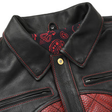 Load image into Gallery viewer, Redstrike Men’s Motorcycle Leather Jacket
