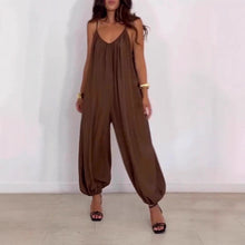 Load image into Gallery viewer, Loose Casual Solid Color Hollow-out Camisole Women's Jumpsuit
